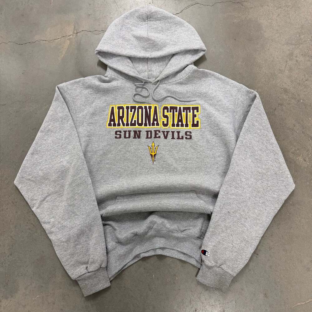 Champion Arizona State Sun Devils Hoodie Grey Spellout ASU